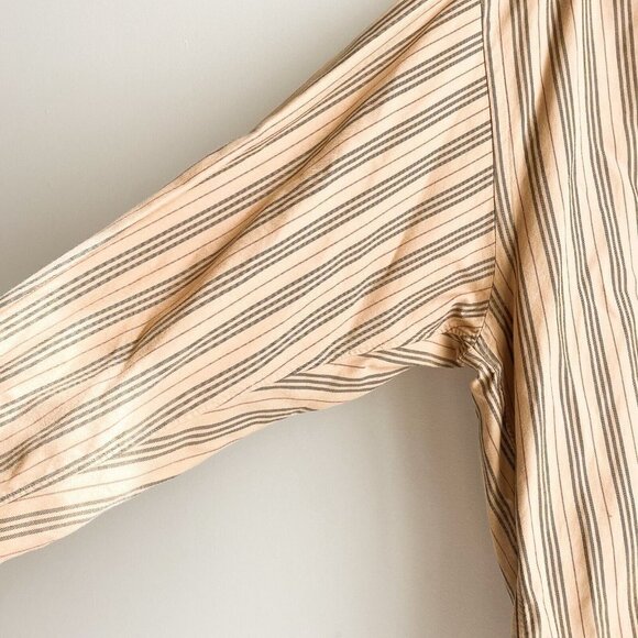 Vintage Burberry London Classic Stripe Print Made in USA Long Sleeve Shirt XXL - Picture 4 of 8